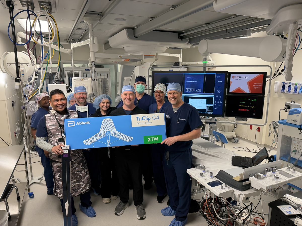 UT Health Tyler Successfully Implants TriClip, First-of-Its-Kind Device to Repair Leaky Tricuspid Heart Valve  